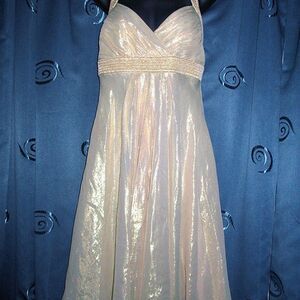 Badgley-mischka Women's Gold and Yellow Dress